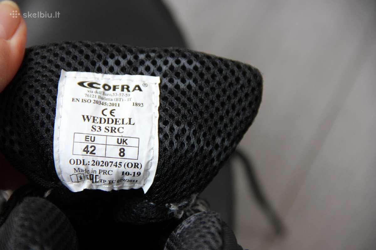 Cofra Weddell S3 Src profesionalūs darbo batai 42d - nuotraukos Nr. 6