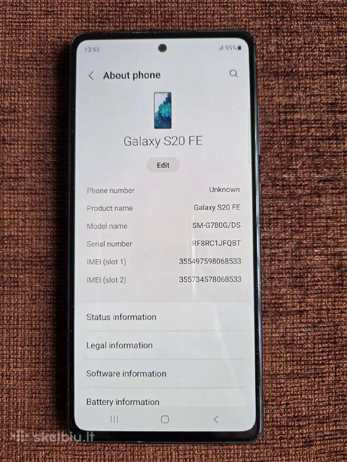 Samsung Galaxy S20 Fe 128 GB - nuotraukos Nr. 3