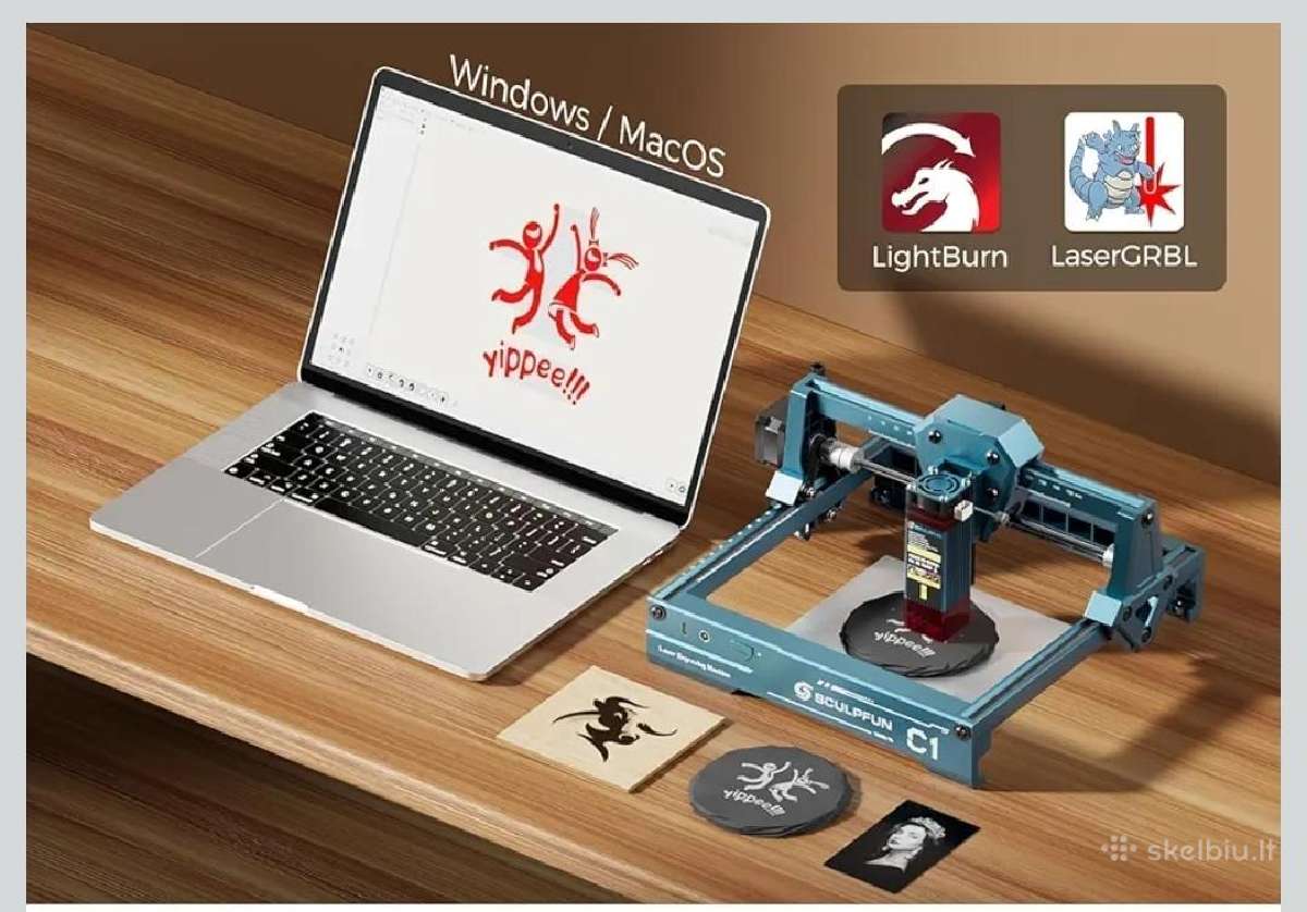 Sculpfun lazerinis graviravimo aparatas su Ra mini - nuotraukos Nr. 5