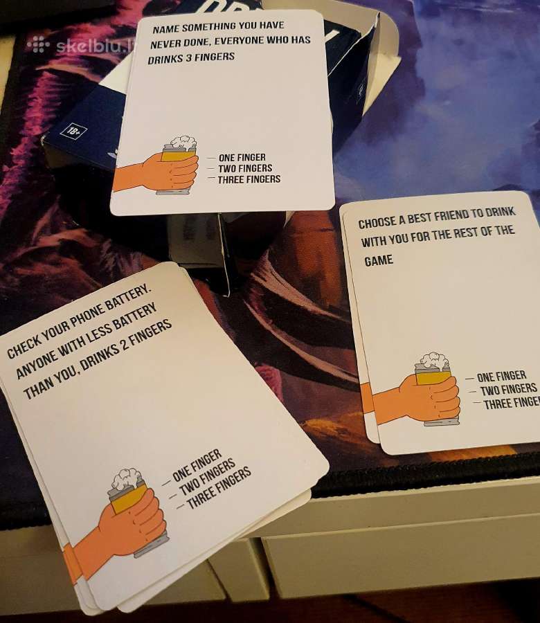 Vakarėlių žaidimų rinkinys Spin the Bottle + cards - nuotraukos Nr. 3