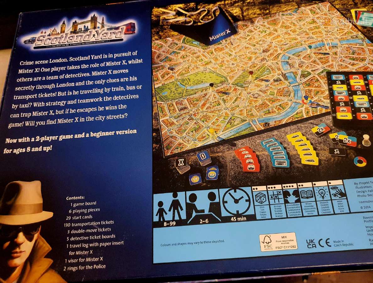 Scotland Yard: The Hunt for Mr. X „katės ir pelės“ - nuotraukos Nr. 5
