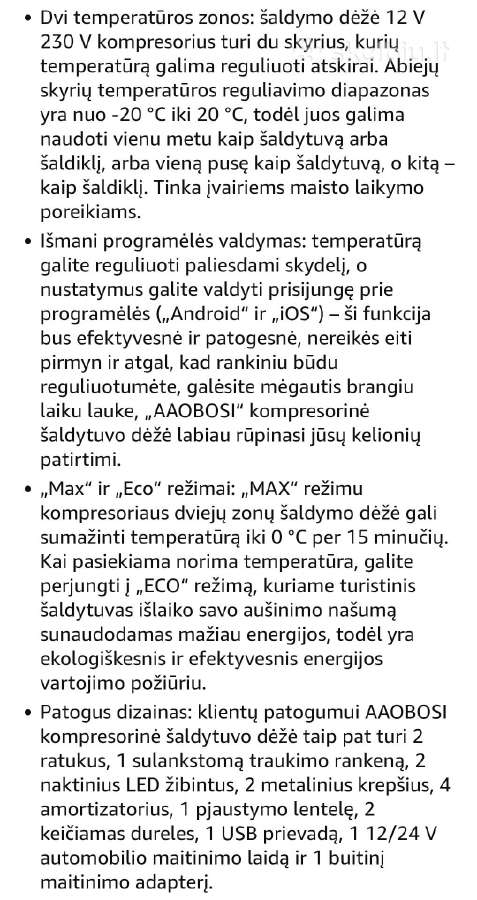 Automobilinis šaldytuvas 50l - nuotraukos Nr. 4