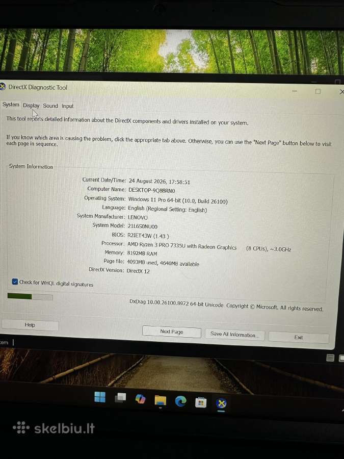 Lenovo 14" Thinkpad E14 G2 i5-1135g7 8gb 256gb Ss - nuotraukos Nr. 4