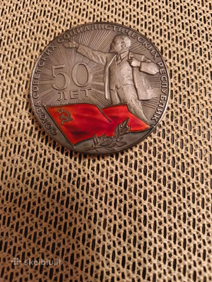 CcCCCP 50 Metų Atminimo Medalis Originalioje Dezut - nuotraukos Nr. 11