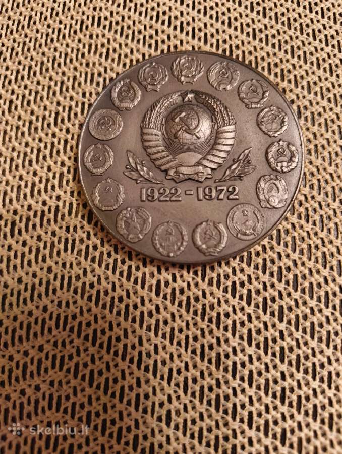 CcCCCP 50 Metų Atminimo Medalis Originalioje Dezut - nuotraukos Nr. 13