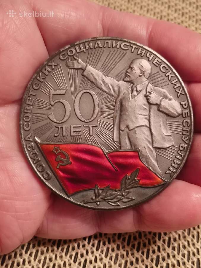 CcCCCP 50 Metų Atminimo Medalis Originalioje Dezut - nuotraukos Nr. 15