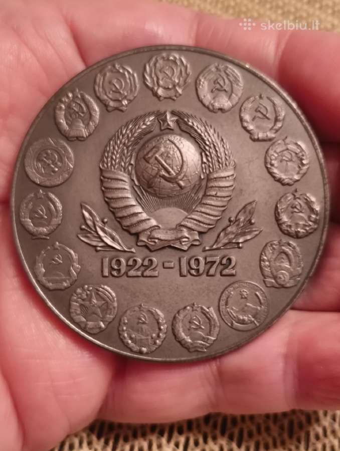 CcCCCP 50 Metų Atminimo Medalis Originalioje Dezut - nuotraukos Nr. 17