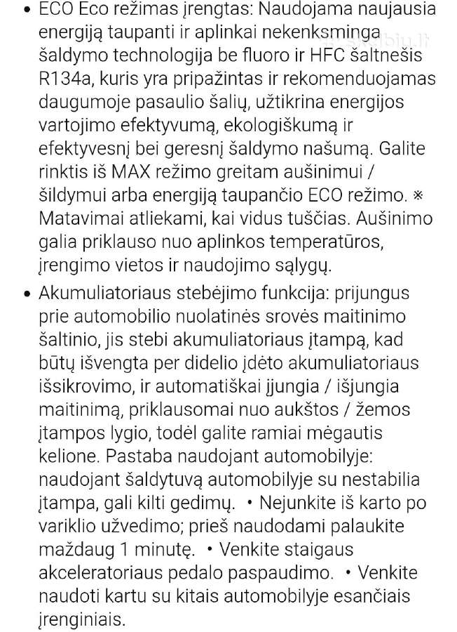 Automobilinis šaldytuvas,15l - nuotraukos Nr. 6