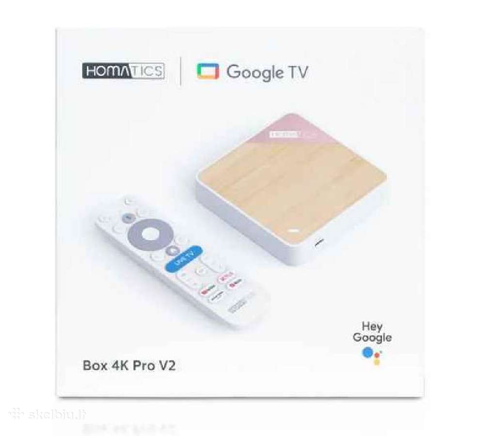 Homatics Box 4k Pro V2 4/64 GB Ai-sr Google TV - nuotraukos Nr. 2