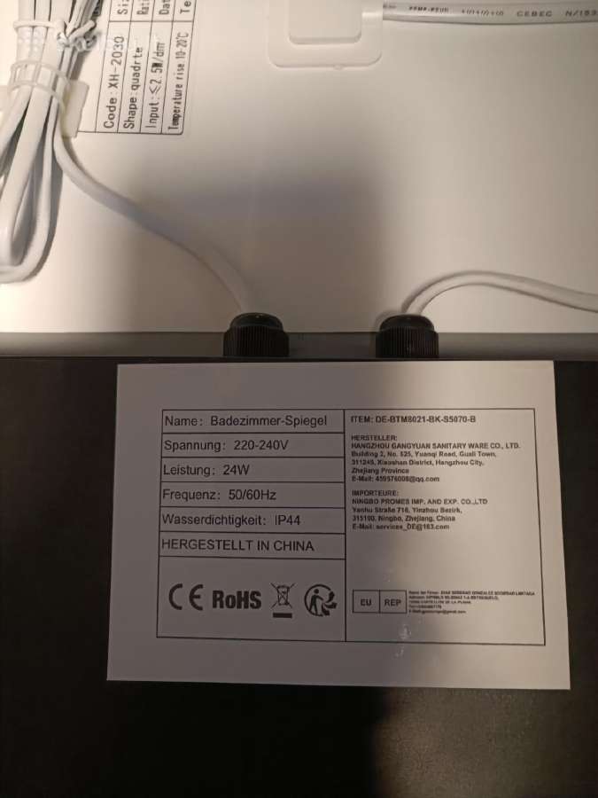 LED veidrodis,24w - nuotraukos Nr. 3