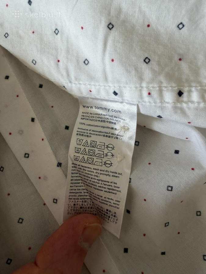Tommy Hilfiger vyriški marškiniai, M, nauji su eti - nuotraukos Nr. 5