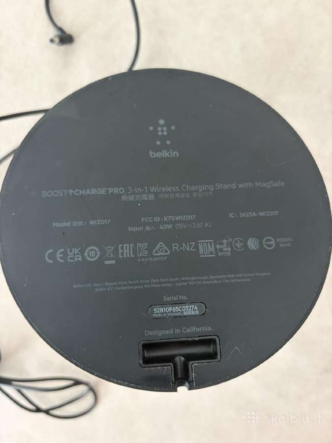 Belkin 3 in 1 pakrovėjas magsafe - nuotraukos Nr. 3