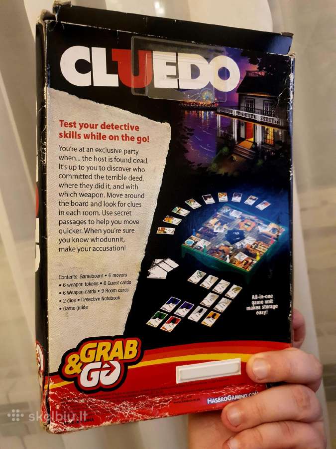 Stalo žaidimas Cluedo: Grab & Go (Hasbro) - nuotraukos Nr. 2