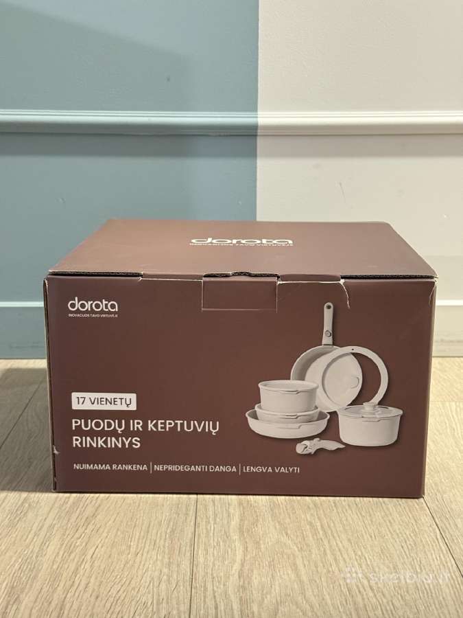 Puodu rinkinys Dorota 17vnt naujas sviesus - nuotraukos Nr. 3