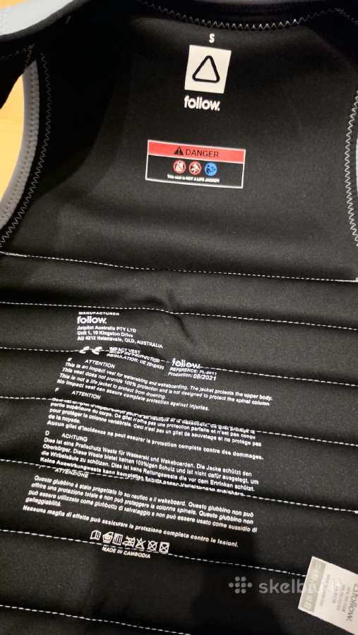 Follow Impact Vest S – vandens sporto liemenė - nuotraukos Nr. 2
