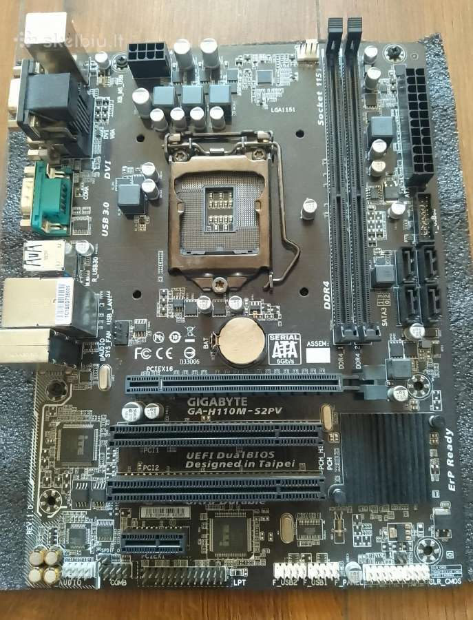 Motherboard Gigabyte Ga-h110m-s2pv - nuotraukos Nr. 2