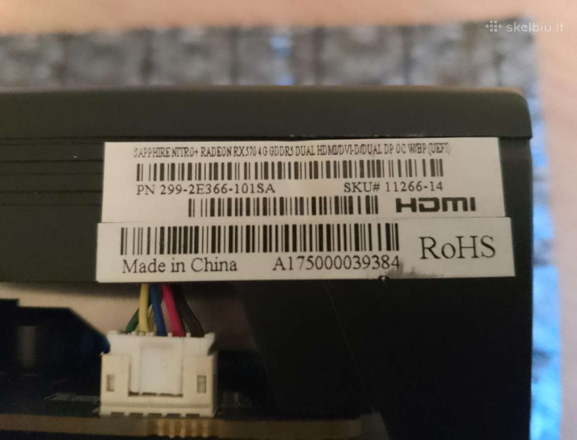 Sapphire Nitro+ Radeon Rx 570 4G Gddr5 - nuotraukos Nr. 4