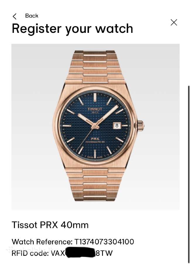 Tissot Prx Powermatic 80 Rose Gold 40mm - nuotraukos Nr. 13