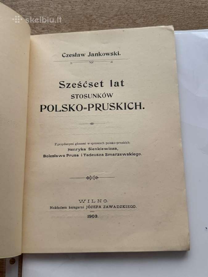 Szescset lat stosunkow Polsko- Pruskich 1903 - nuotraukos Nr. 2