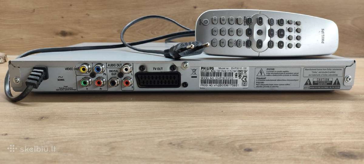 Dvd grotuvas „Philips Dvp3010“ - nuotraukos Nr. 10