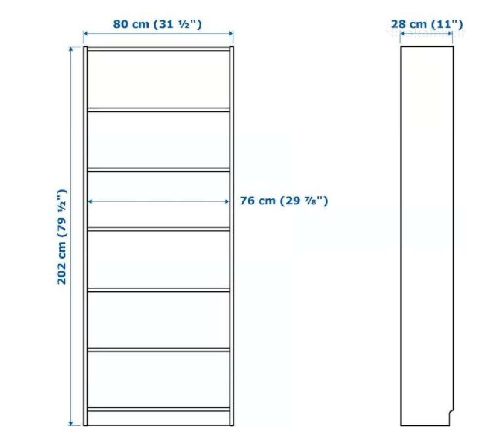 Parduodu tris Ikea Billy baltas lentynas - nuotraukos Nr. 2