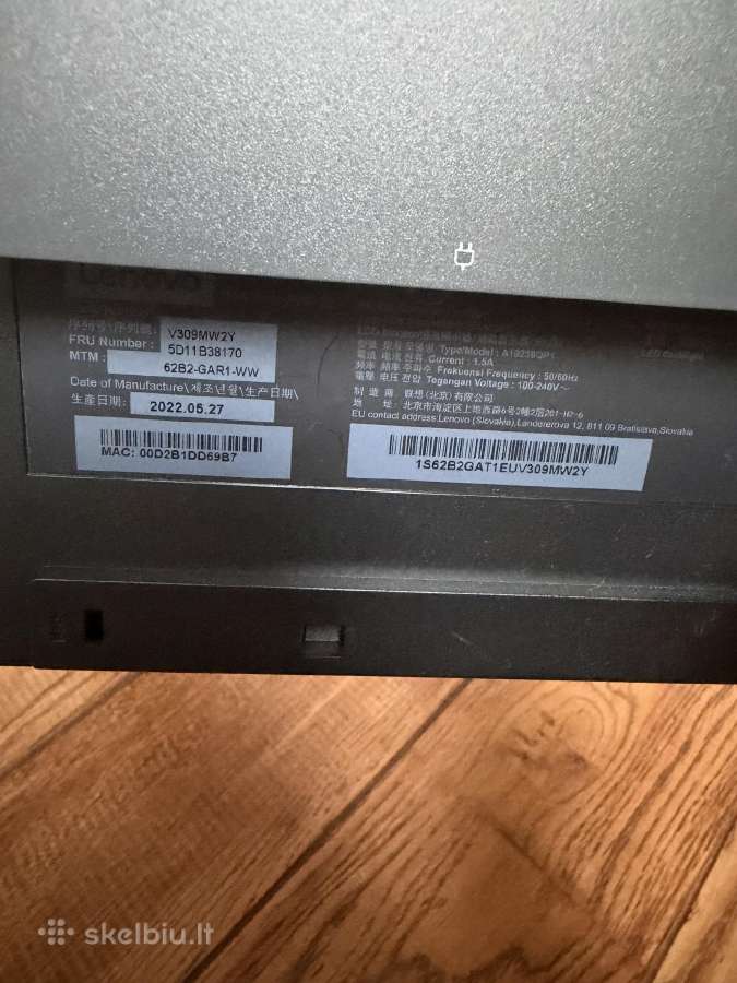 Naudotas Lenovo Thinkvision - nuotraukos Nr. 2