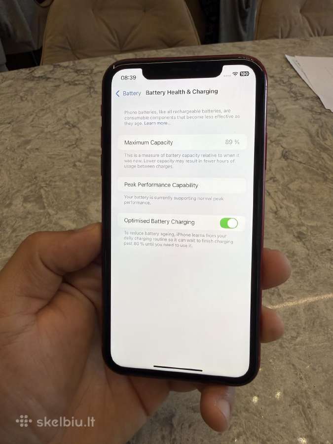 iPhone Xr, 128gb 89% - nuotraukos Nr. 4