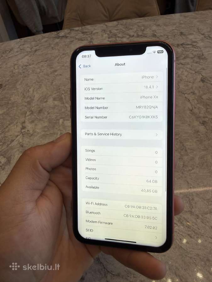 iPhone Xr, 64gb 86% - nuotraukos Nr. 5