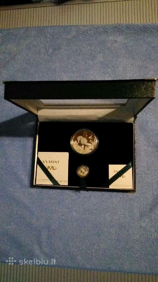 Monetos Afrika 1997m. 2,5 ct. ir 2 Rand, sidabras