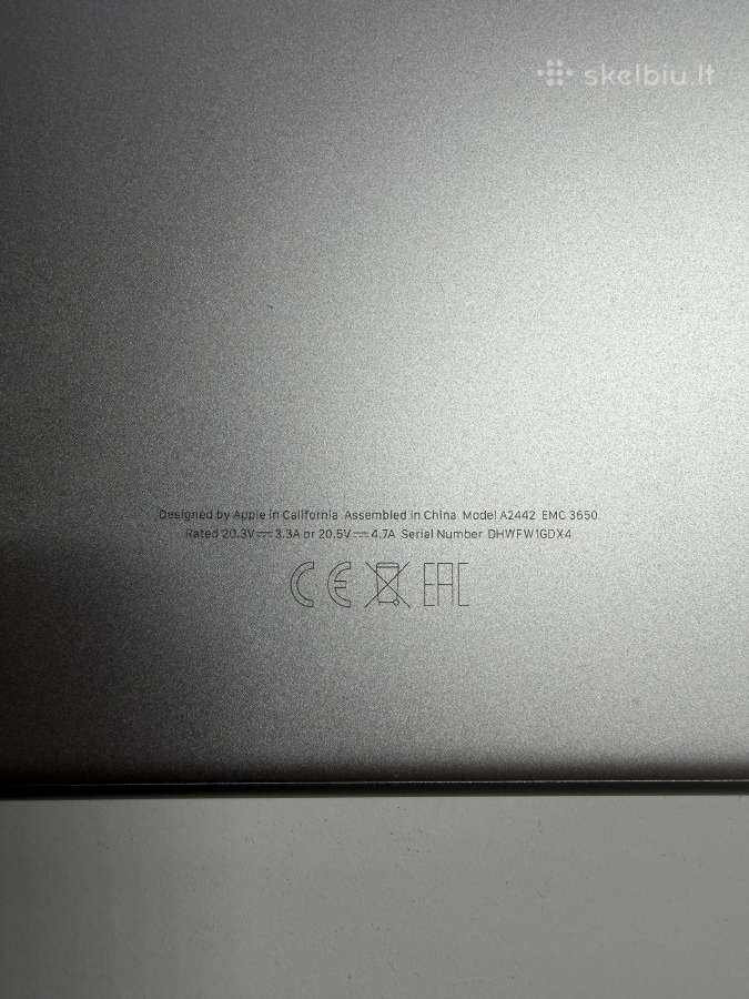 MacBook Pro 14 2021, M1 Pro / 16gb / 512gb - nuotraukos Nr. 4
