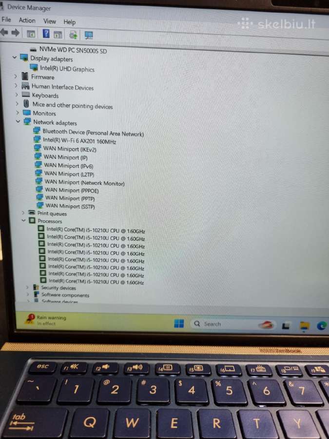 Asus Zenbook Ux433 - nuotraukos Nr. 8