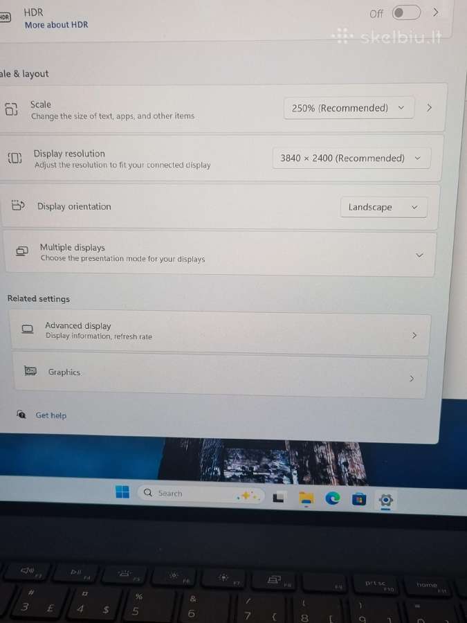 Dell Precision 5750 i7 Rtx 3000 - nuotraukos Nr. 10