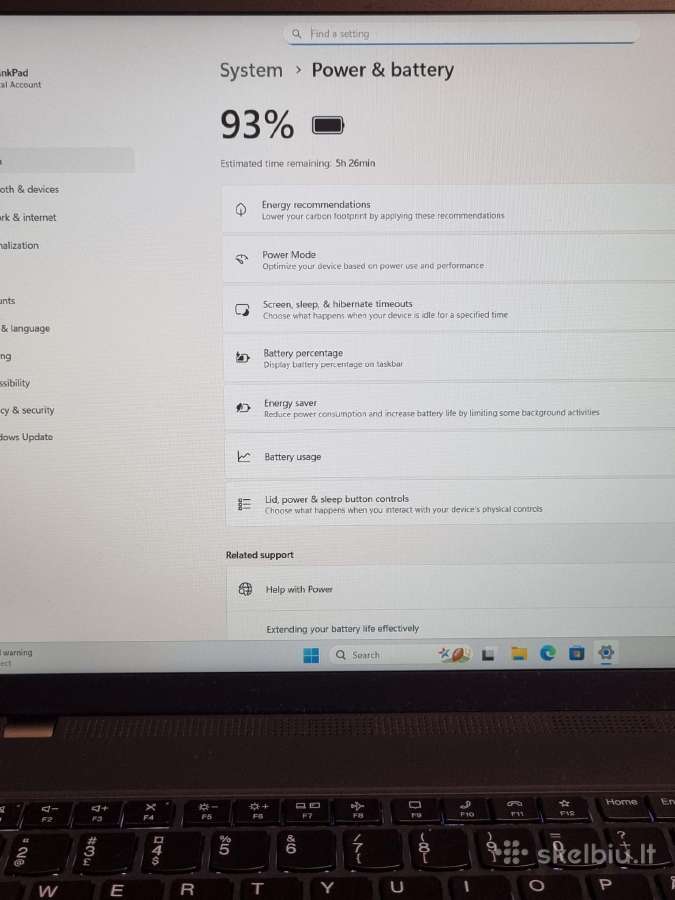 Lenovo Thinkpad T16 i7 - nuotraukos Nr. 10