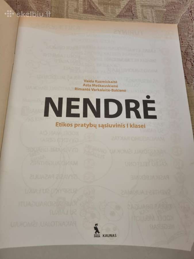 Nendrė , etikos pratybų sąsiuvinys 1 klasei - nuotraukos Nr. 2