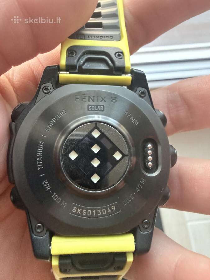 Garmin fenix 8 saphire solar 47 carbon grey - nuotraukos Nr. 3