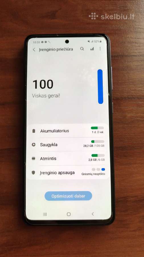 Parduodu Samsung Galaxy 52s 5G - nuotraukos Nr. 3