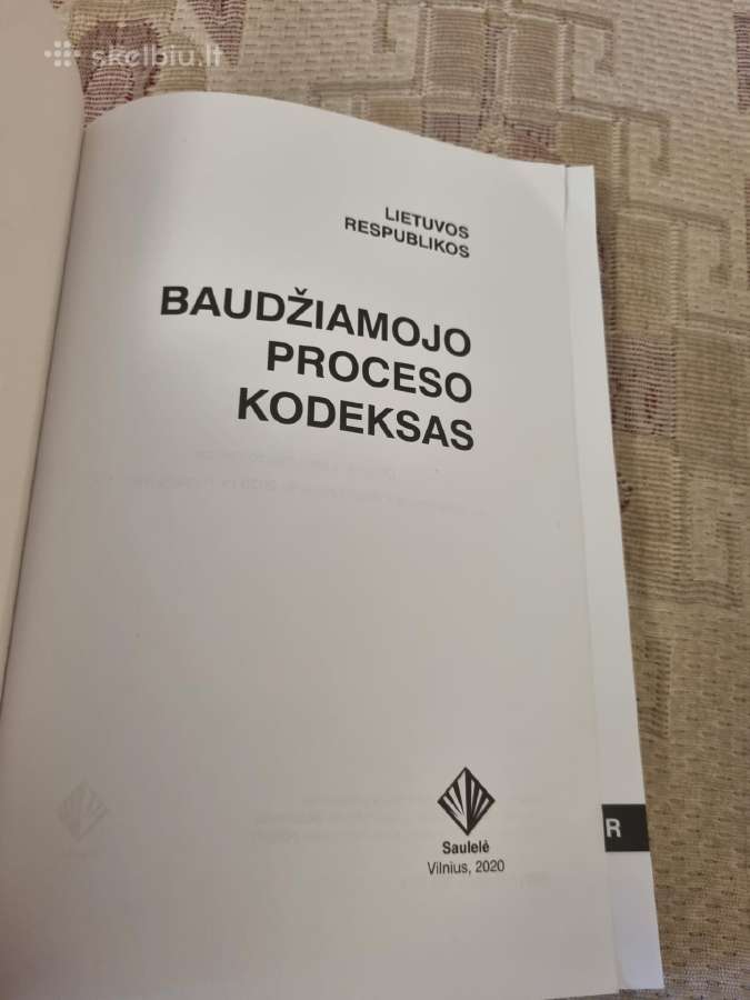 Lietuvos respublikos Baudžiamojo proceso kodeksas - nuotraukos Nr. 2