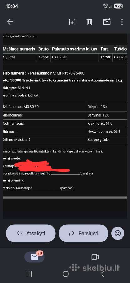 Žeiminiai miežiai valyti apie 3t - nuotraukos Nr. 4