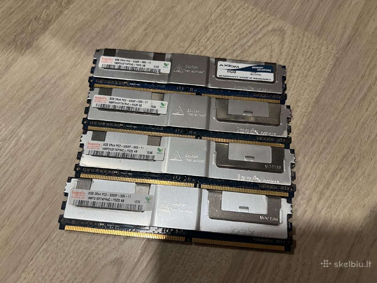 Serverio RAM Hynix 8gb Ddr2 Pc2-5300f - nuotraukos Nr. 2