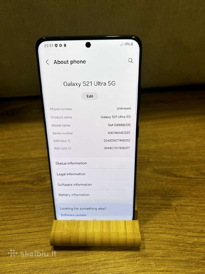 Samsung S21 ultra 128gb puikus - nuotraukos Nr. 3