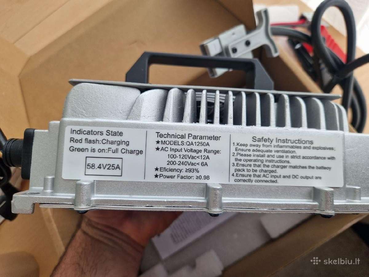 58.4 V 25 A Lifepo4 Charger - 48 V Įkroviklis - nuotraukos Nr. 2