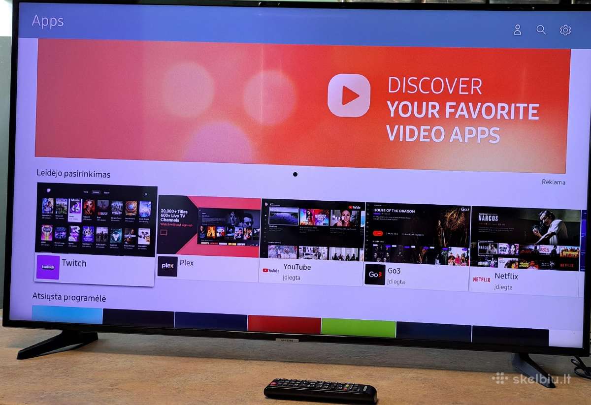 Samsung Ue50nu7092u smart Labai Geros Būklės - nuotraukos Nr. 4