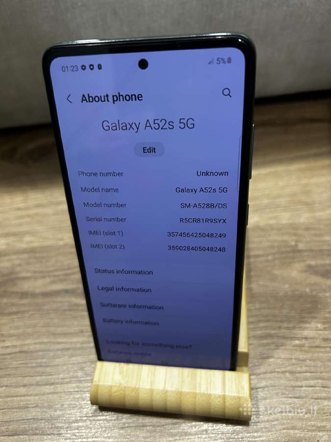 Samsung A52s 128gb tvarkingas - nuotraukos Nr. 3