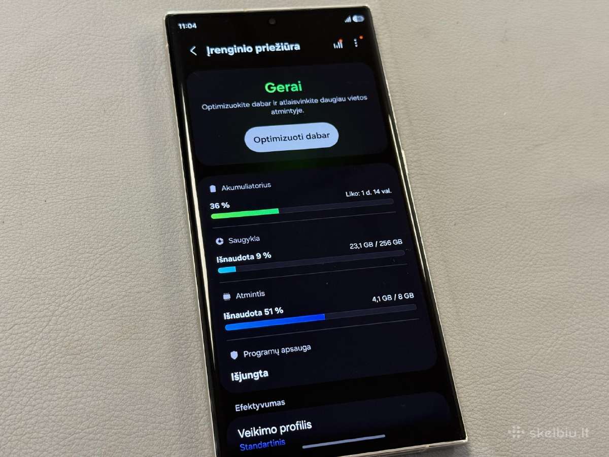 Samsung S23 Ultra 256gb - nuotraukos Nr. 5