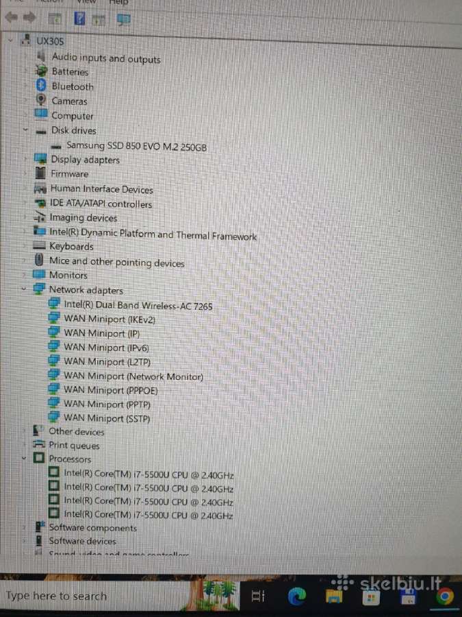 Lengvas Asus Zenbook Ux305 ultrabook - nuotraukos Nr. 3