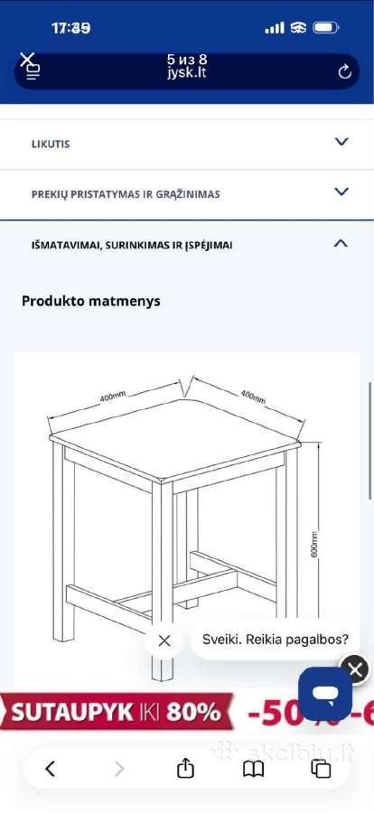 Parduodamas Miegamojo Komplektas + valgomasis stl - nuotraukos Nr. 21