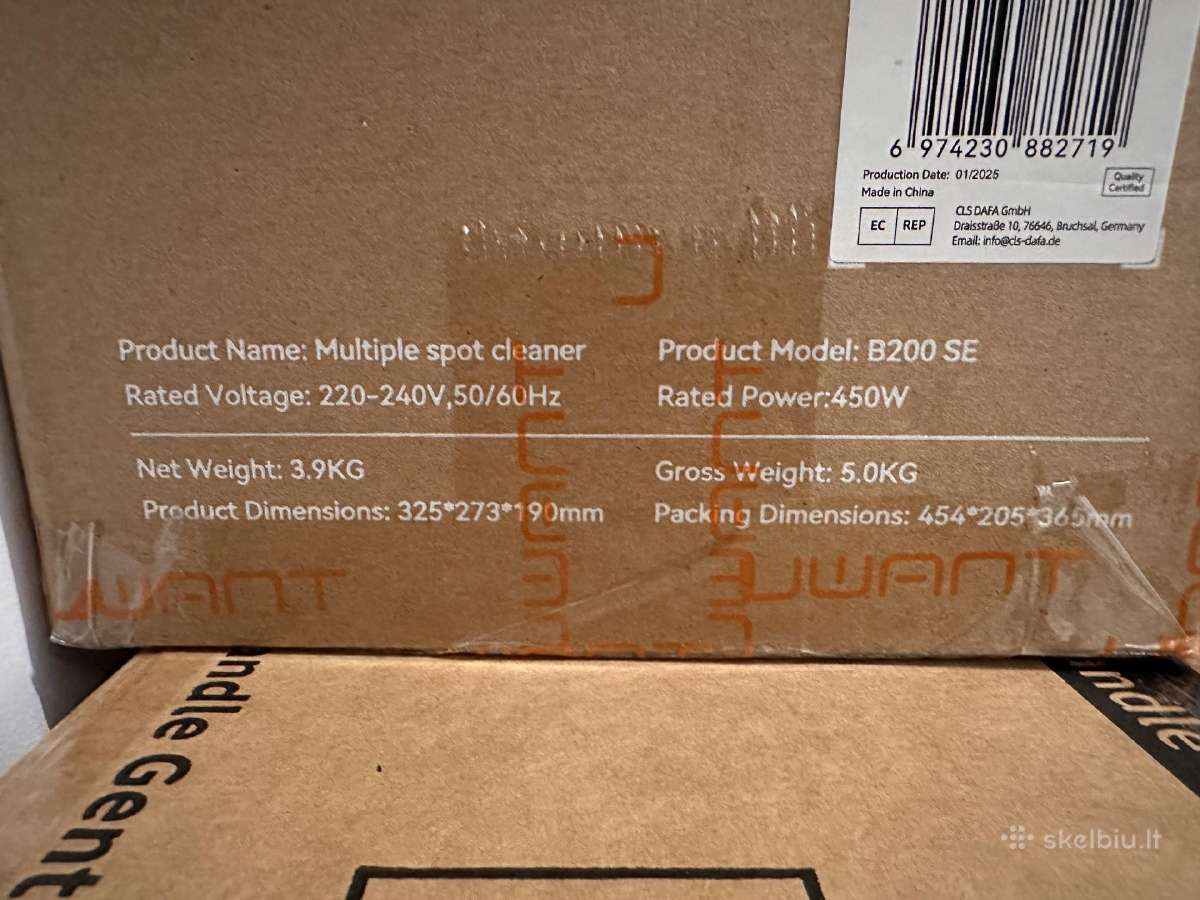 Uwant B200 Se kilimų ir baldų plovimo siurblys - nuotraukos Nr. 2