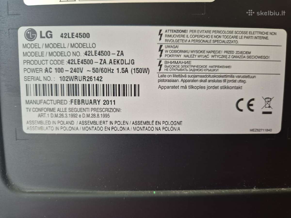 LG LED 107cm - nuotraukos Nr. 3