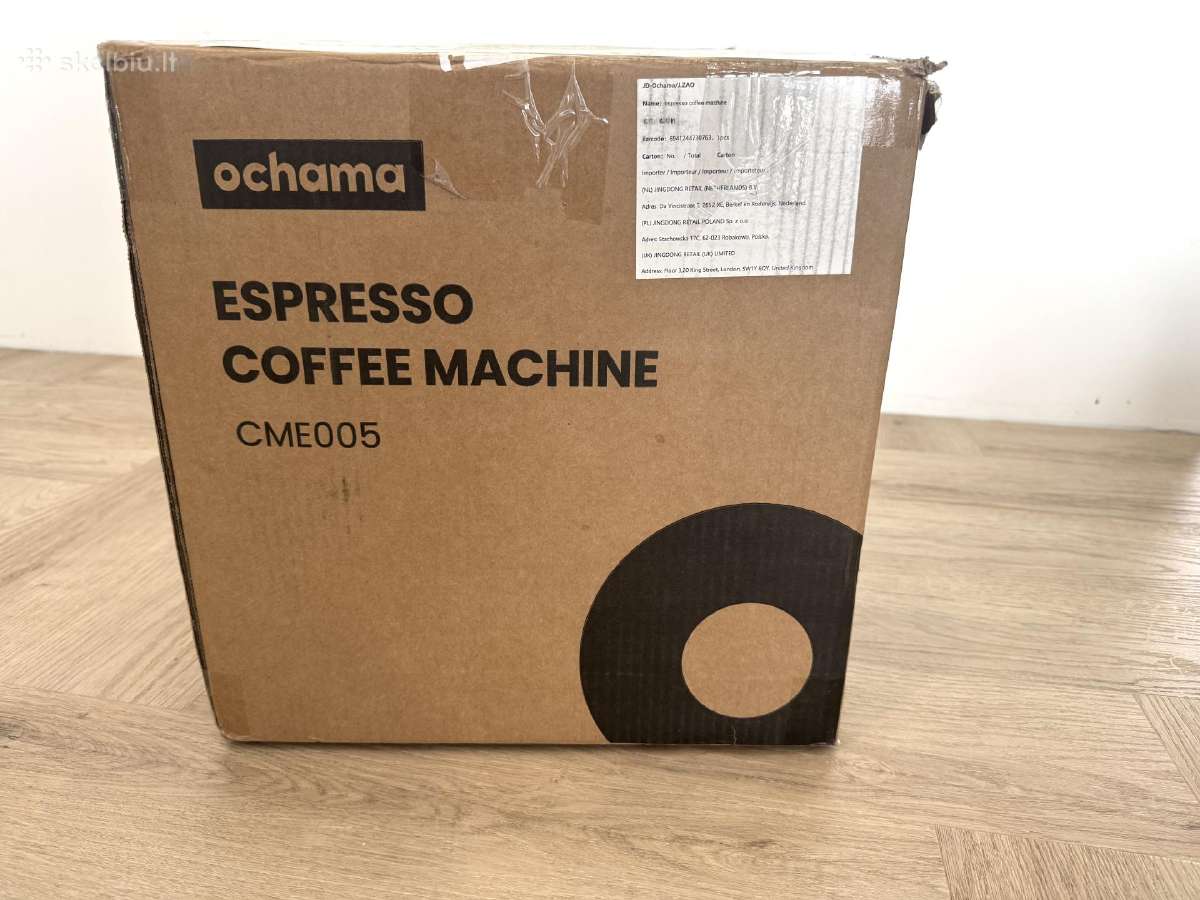Naujas Ochama 20 bar espresso kavos aparatas - nuotraukos Nr. 2