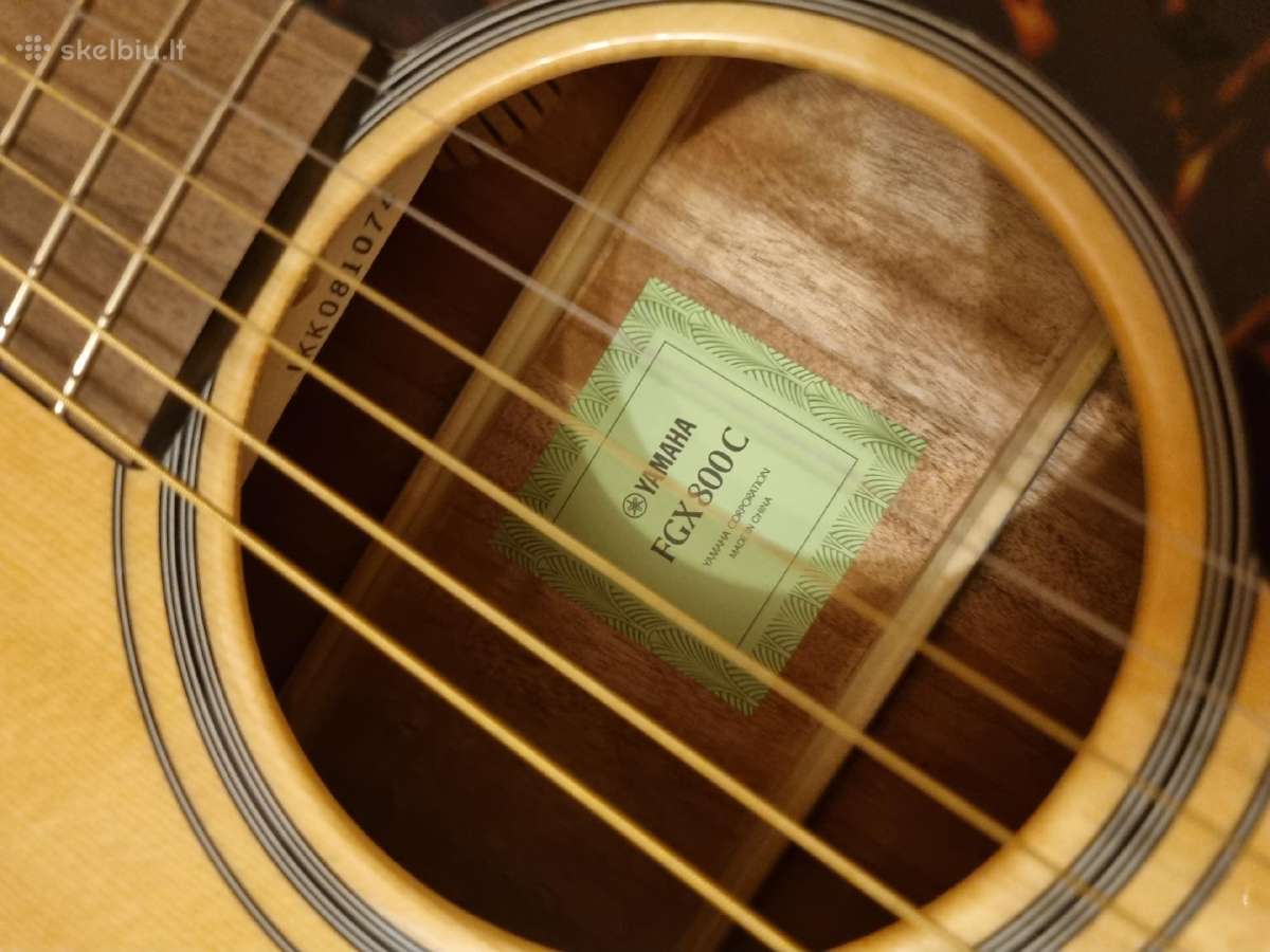 Yamaha Fgx800c Natural elektroakustinė gitara - nuotraukos Nr. 3